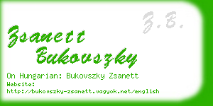 zsanett bukovszky business card
